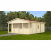 Eurowood (Eurovudas) Baltic Wooden Summerhouse 6x6m (20x20), 68mm - Outside Store