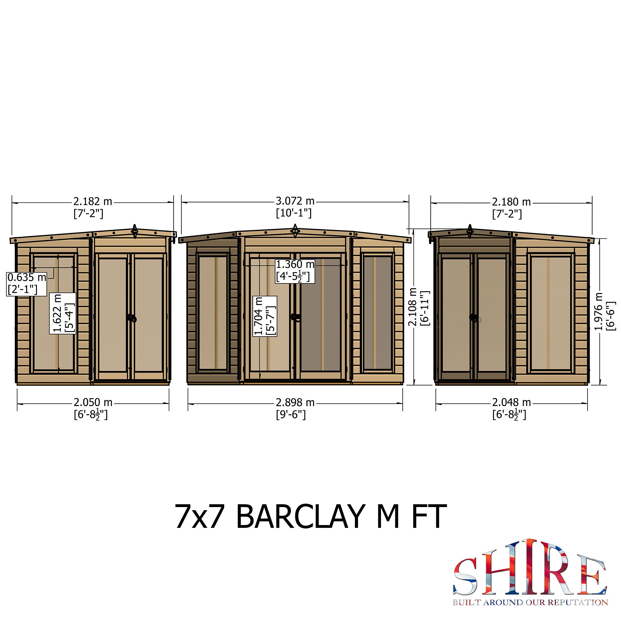 Shire Barclay Summerhouse (7x7) BARC0707DSL-1AA 5060437981995 - Outside Store