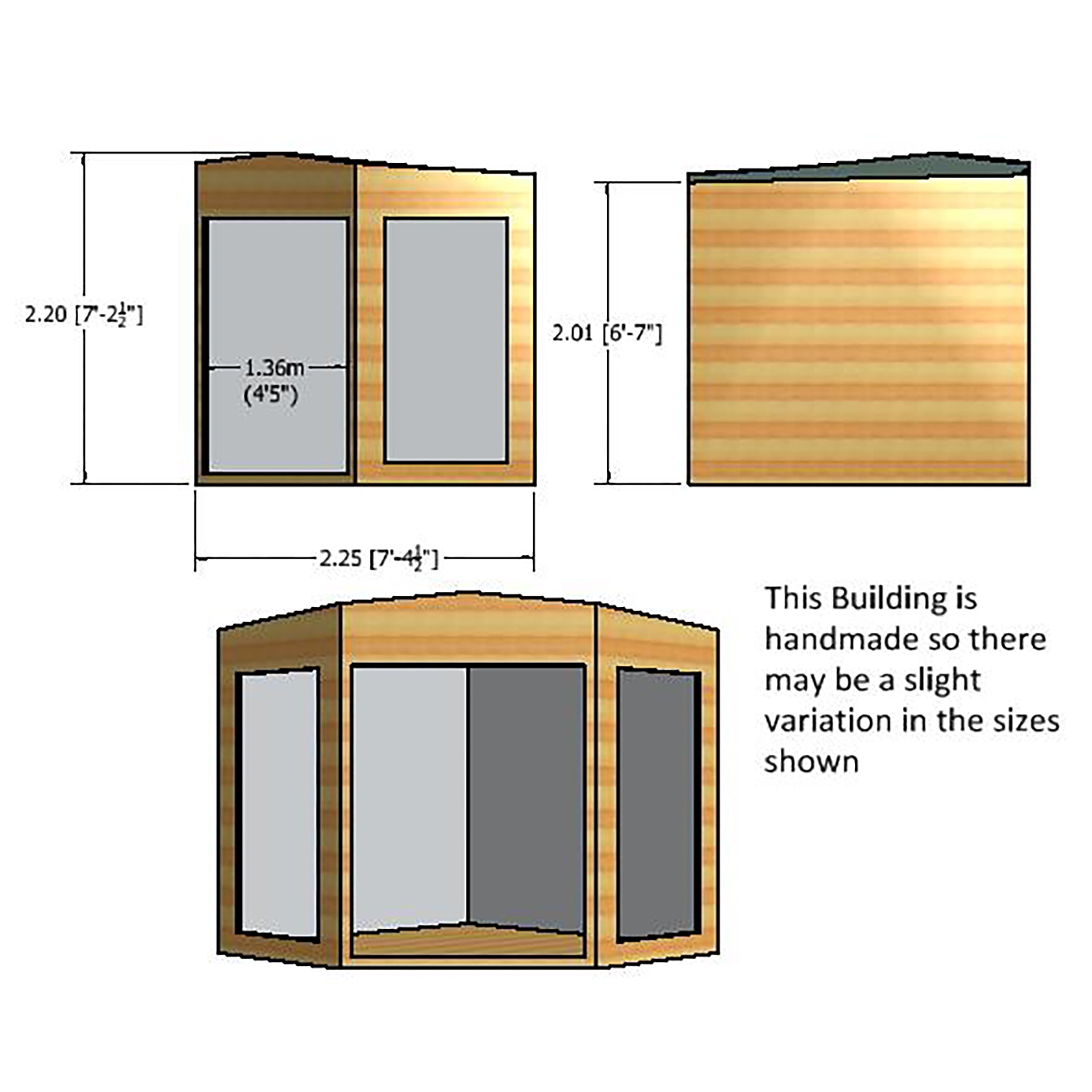 Shire Barclay Summerhouse (8x8) BARC0808DSL-1AA 5060437987225 - Outside Store