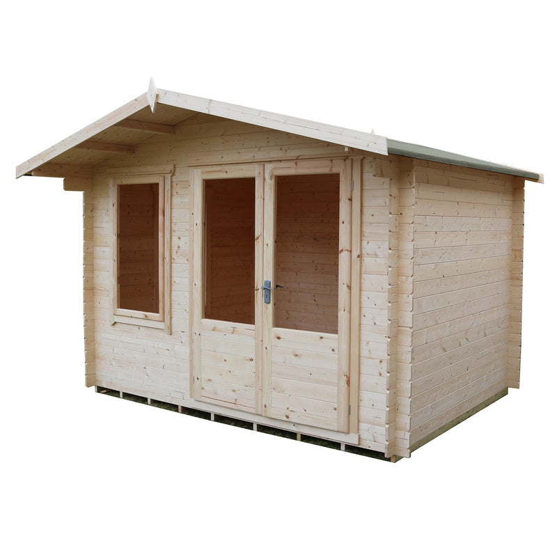 Shire Berryfield 19mm Log Cabin (11x8) BERR1108L19-1AA 5060437984514 - Outside Store