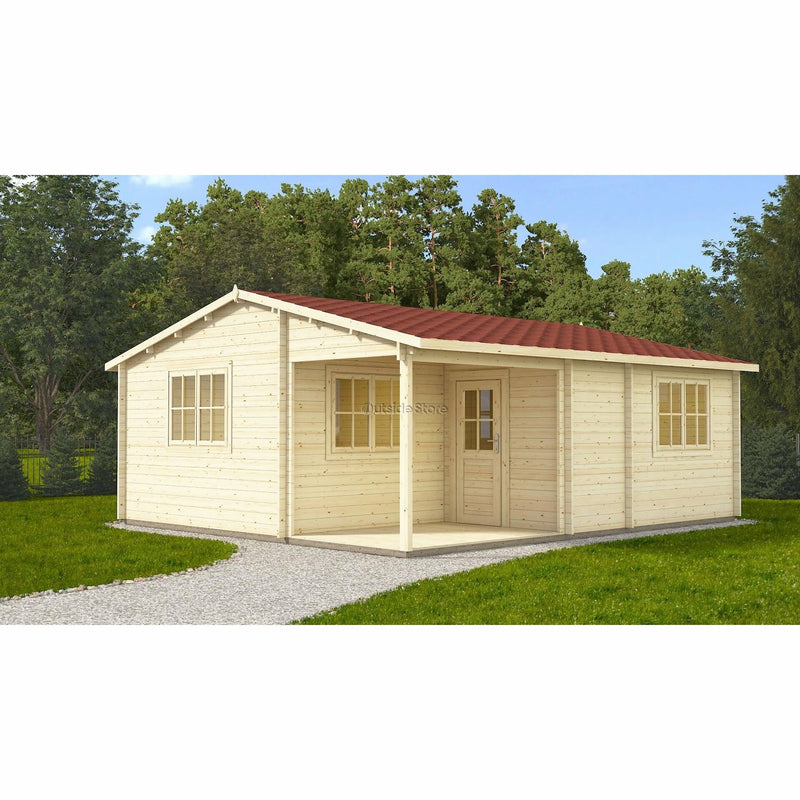 Eurowood (Eurovudas) Bordo Wooden Summerhouse 7x6m (23x20), 44mm - Outside Store