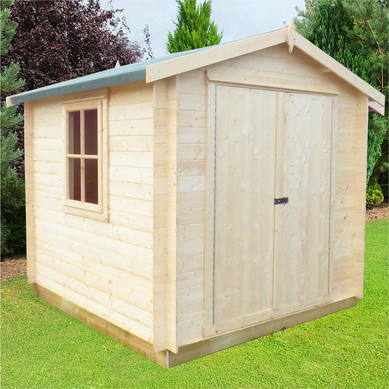 Shire Bradley 19mm Log Cabin (7x7) BRLY0707L19-1AA 5060437984484 - Outside Store