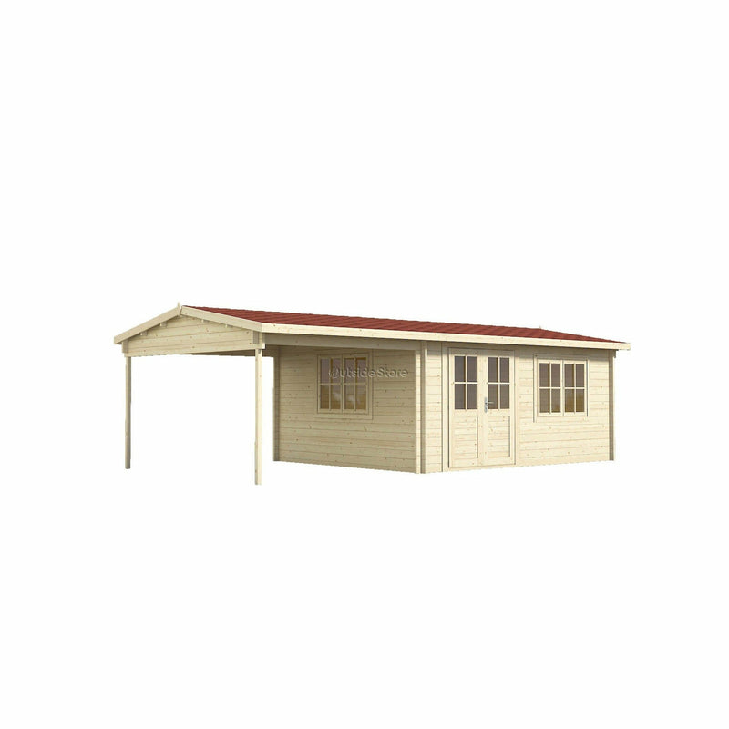 Eurowood (Eurovudas) Bravo Log Cabin 8x4m (26x13), 44mm - Outside Store