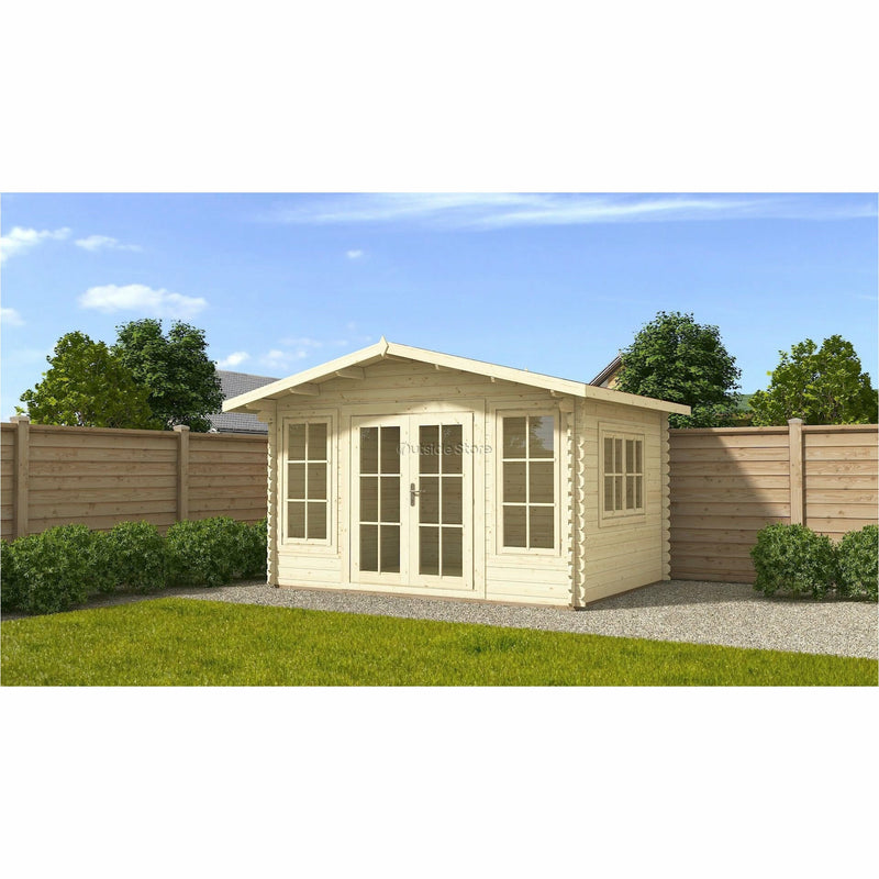 Eurowood (Eurovudas) Brighton Log Cabin 3x3m (10x10), 44mm - Outside Store