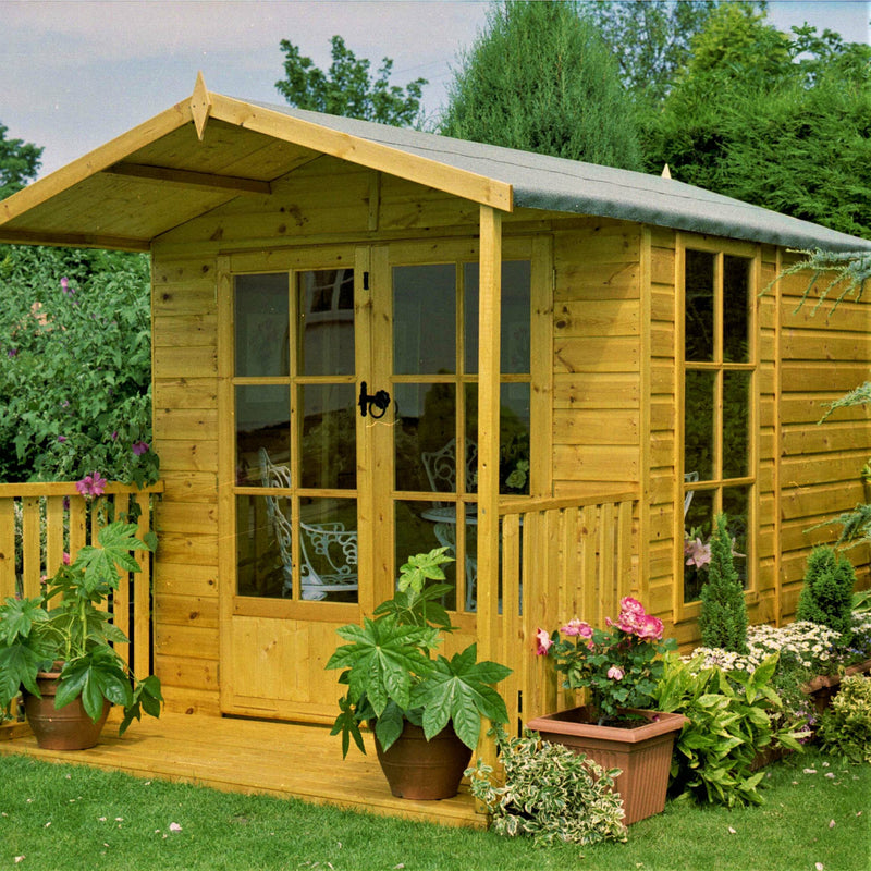 Shire Buckingham Pressure Treated Summerhouse (7x5) BUCK0707PSL-1AA 5060490133430