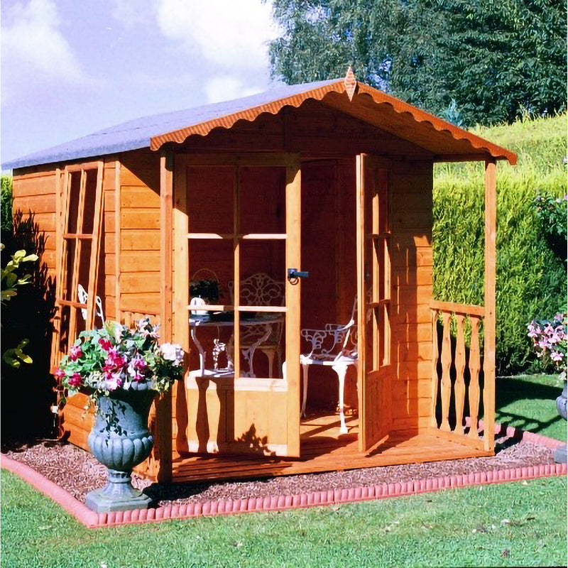 Shire Buckingham Pressure Treated Summerhouse (7x5) BUCK0707PSL-1AA 5060490133430