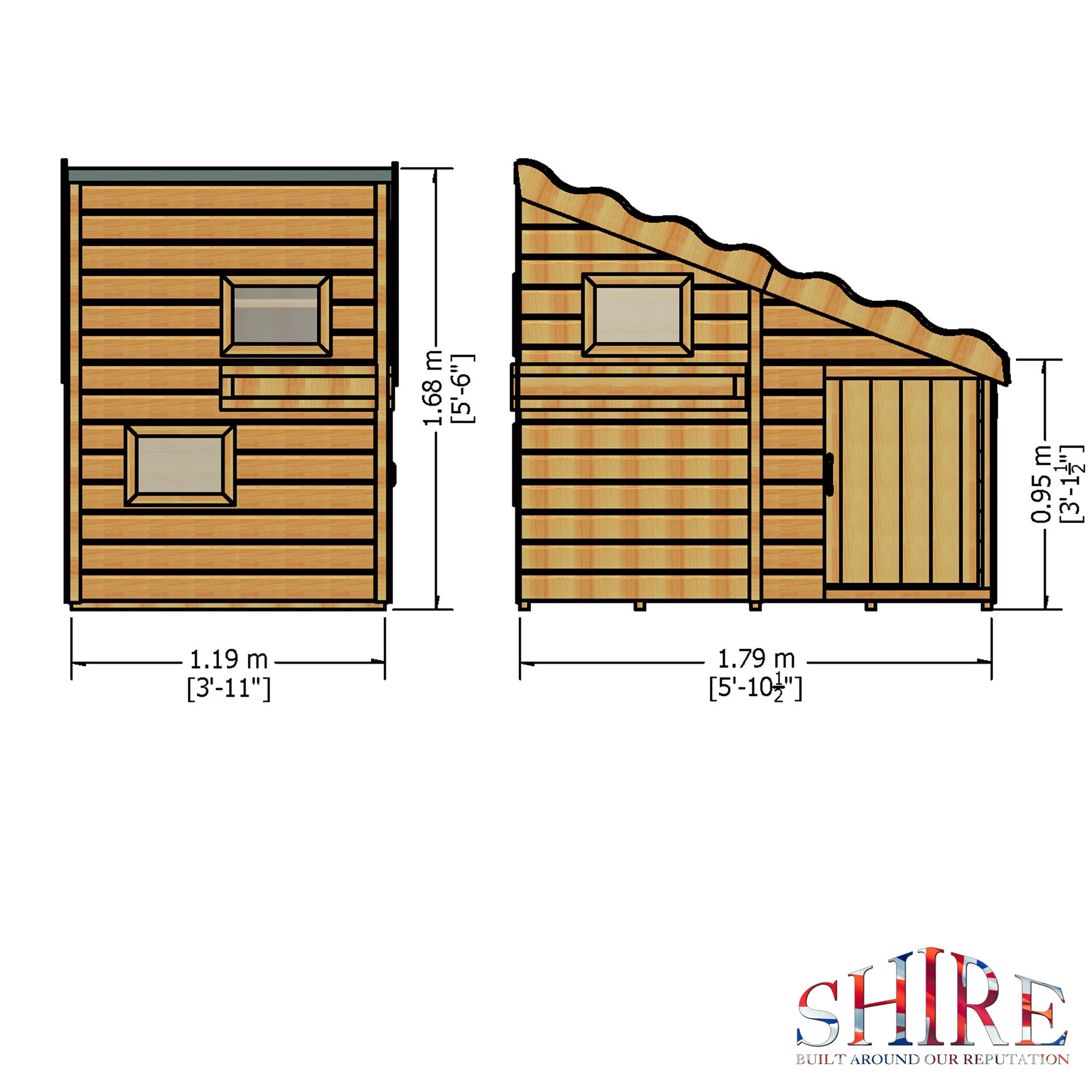 Shire Command Post Playhouse (6x4) COMM0604DSL-1AA 5060437982114