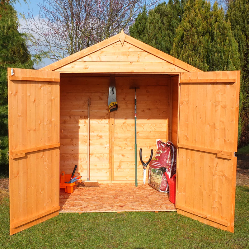 Shire Bute Shiplap Apex Double Door (4x6) BUTE0406DSL-1AA 5060437981711 - Outside Store