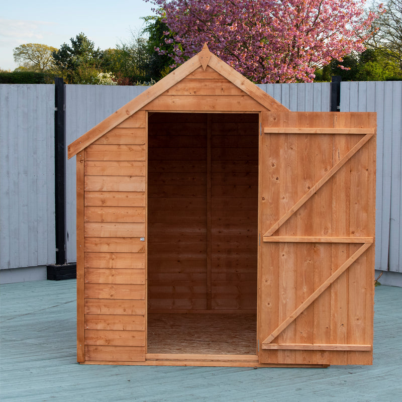 Shire Dip Treated Overlap Value Shed Single Door With Window (7x5) OVSW0705DOL-1AA 5060490134512 - Outside Store