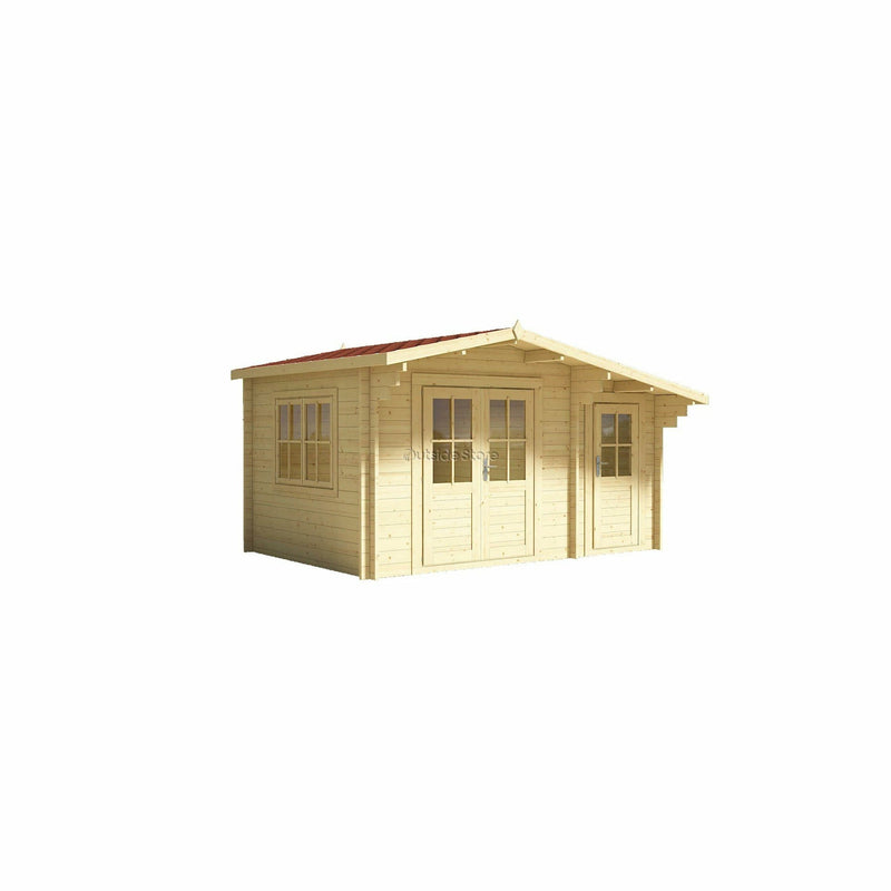 Eurowood (Eurovudas) Derby Log Cabin 4.5x3m (15x10), 44mm - Outside Store