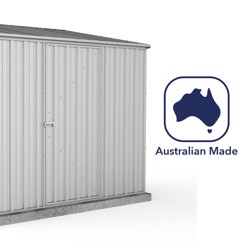 Mercia Absco Space Saver Titanium Pent Metal Shed in Zinc (7'5x5) (ESDXL20MET003 - EAN 5029442074634)