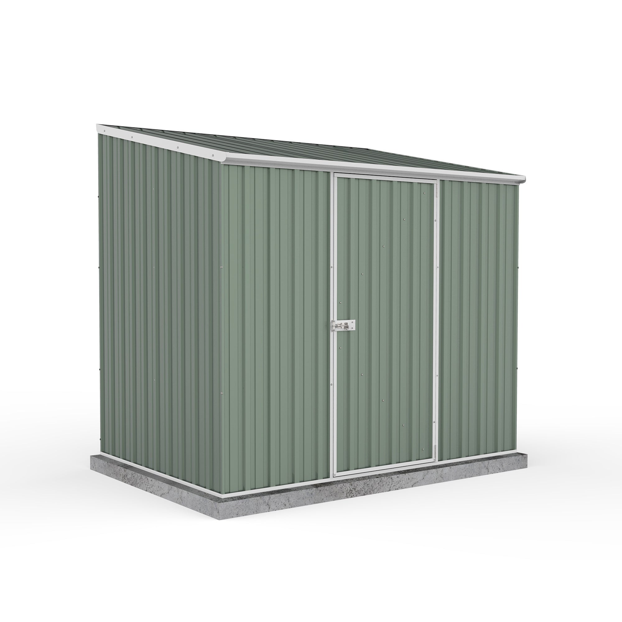 Mercia Absco Space Saver Titanium Pent Metal Shed in Pale Eucalyptus (7'5x5) (ESDXL20MET004 - EAN 5029442074641)