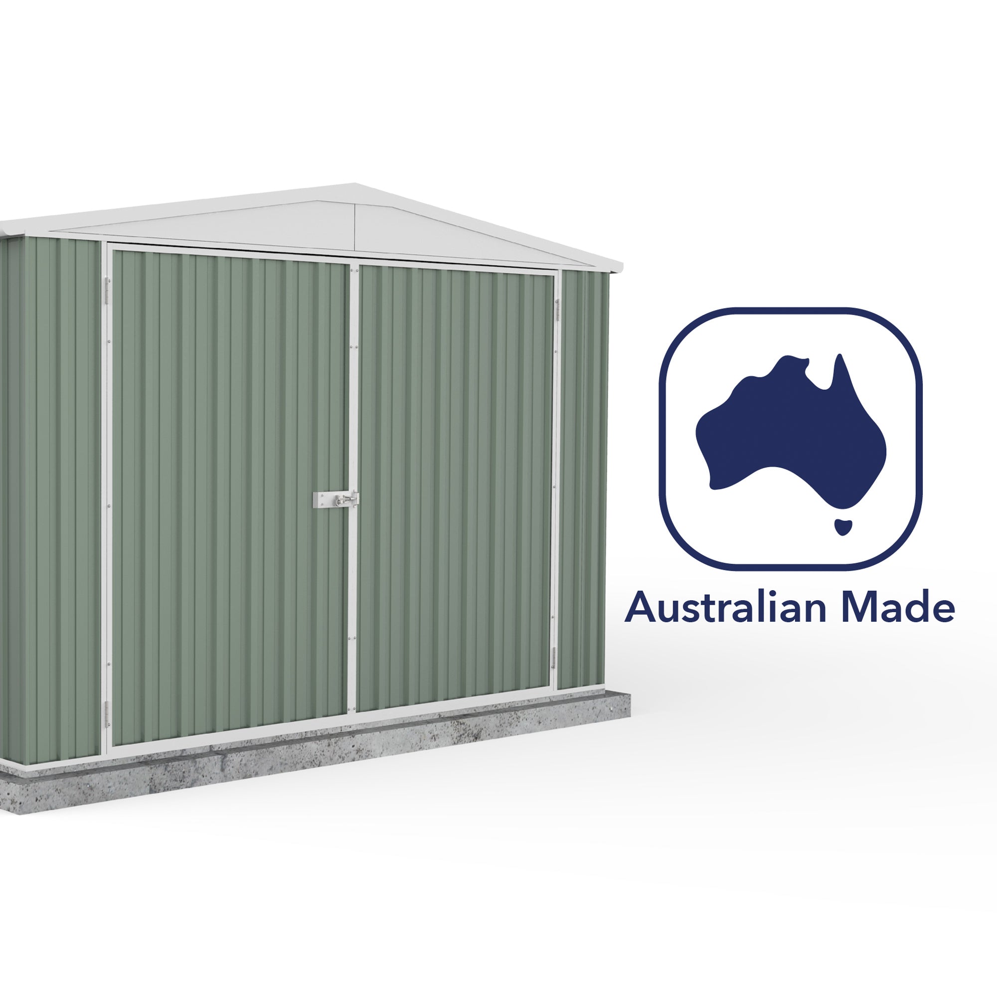 Mercia Absco Titanium Apex Garage/ Utility Workshop in Pale Eucalyptus (10x20) (ESDXL20MET035 - EAN 5029442078885)