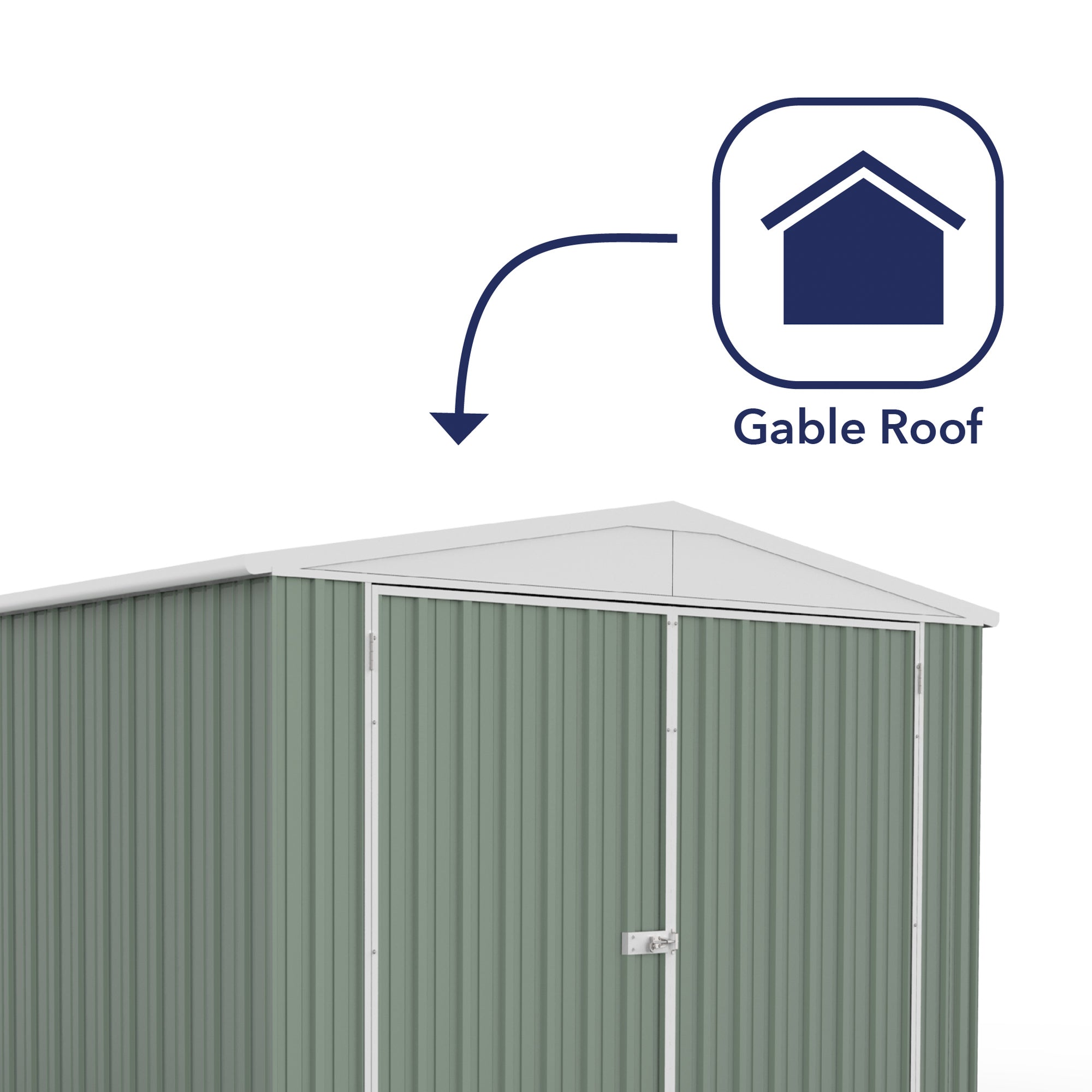 Mercia Absco Titanium Apex Garage/ Utility Workshop in Pale Eucalyptus (10x20) (ESDXL20MET035 - EAN 5029442078885)