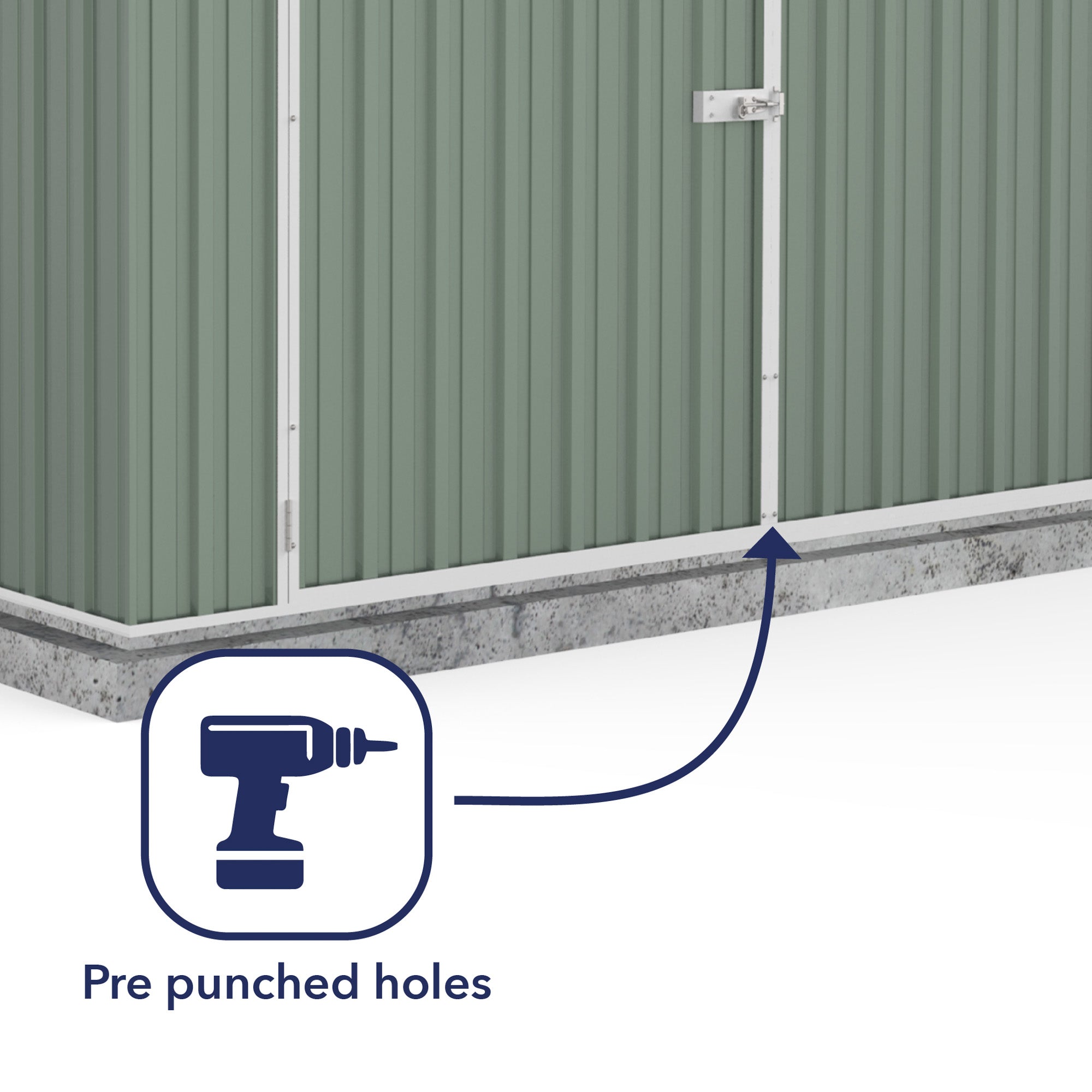 Mercia Absco Titanium Apex Garage/ Utility Workshop in Pale Eucalyptus (10x20) (ESDXL20MET035 - EAN 5029442078885)