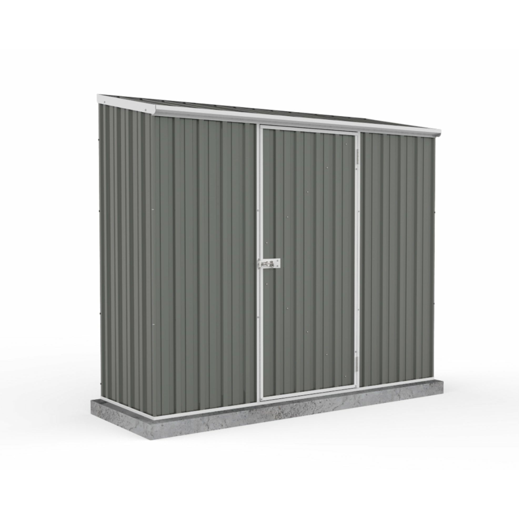 Mercia Absco Space Saver Titanium Pent Metal Shed in Woodland Grey (7'5x3) (ESDXL20MET096 - EAN 5029442090566)