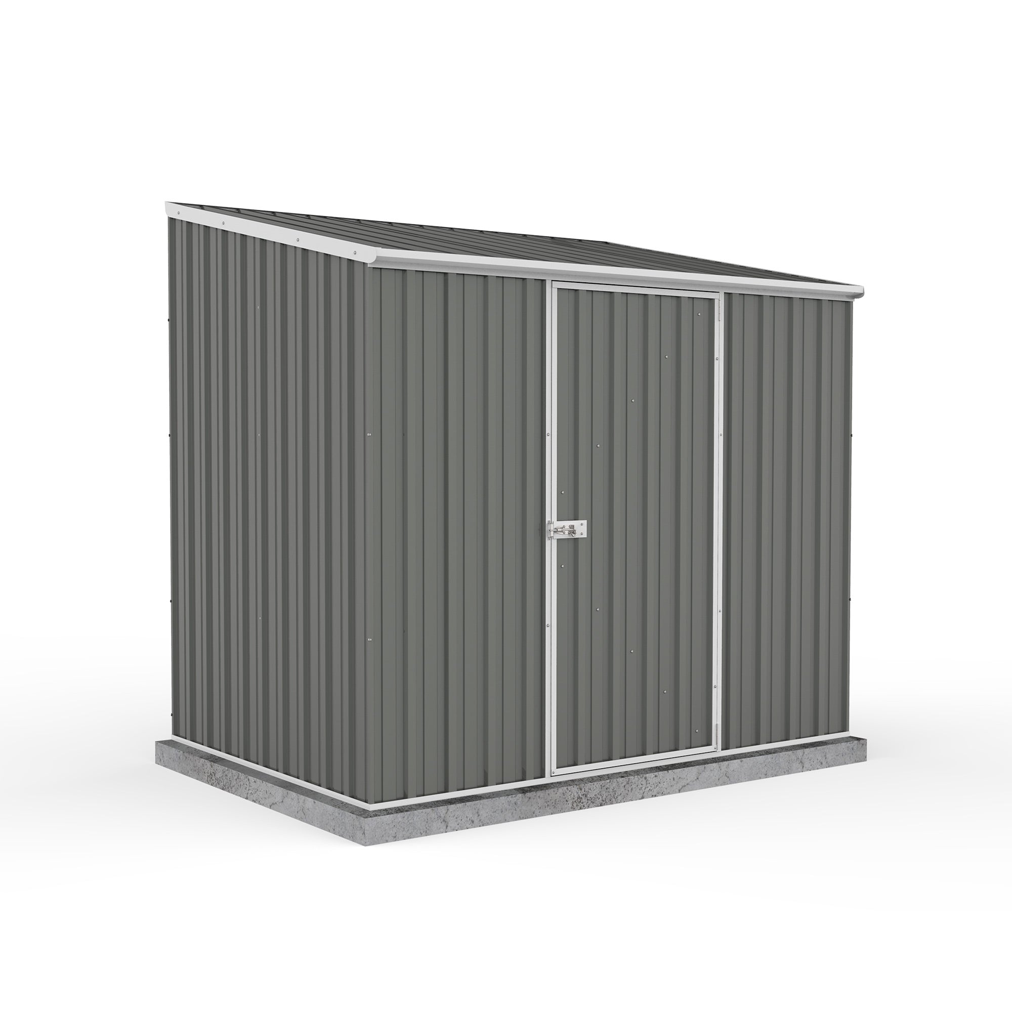 Mercia Absco Space Saver Titanium Pent Metal Shed in Woodland Grey (7'5x5) (ESDXL20MET100 - EAN 5029442090603))