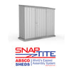 Mercia Absco Space Saver Titanium Pent Metal Shed in Zinc (7'5x3) (ESDXL20MET109 - EAN 5029442005355)