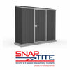 Mercia Absco Space Saver Titanium Pent Metal Shed in Dark Grey (7'5x3) (ESDXL20MET110 - EAN 5029442005362)