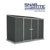 Mercia Absco Space Saver Titanium Pent Metal Shed in Dark Grey (10x5) (ESDXL20MET112 - EAN 5029442005386)