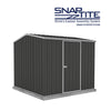 Mercia Absco Space Saver Titanium Reverse Apex Metal Shed in Dark Grey (7'5x7'5) (ESDXL20MET118 - EAN 5029442005447)