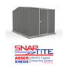 Mercia Absco Space Saver Titanium Reverse Apex Metal Shed in Woodland Grey (7'5x10) (ESDXL20MET119 - EAN 5029442005454)