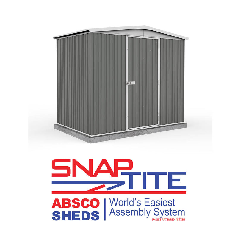 Mercia Absco Regent Apex Metal Shed in Woodland Grey (7'5x5) (ESDXL20MET121 - EAN 5029442005478)