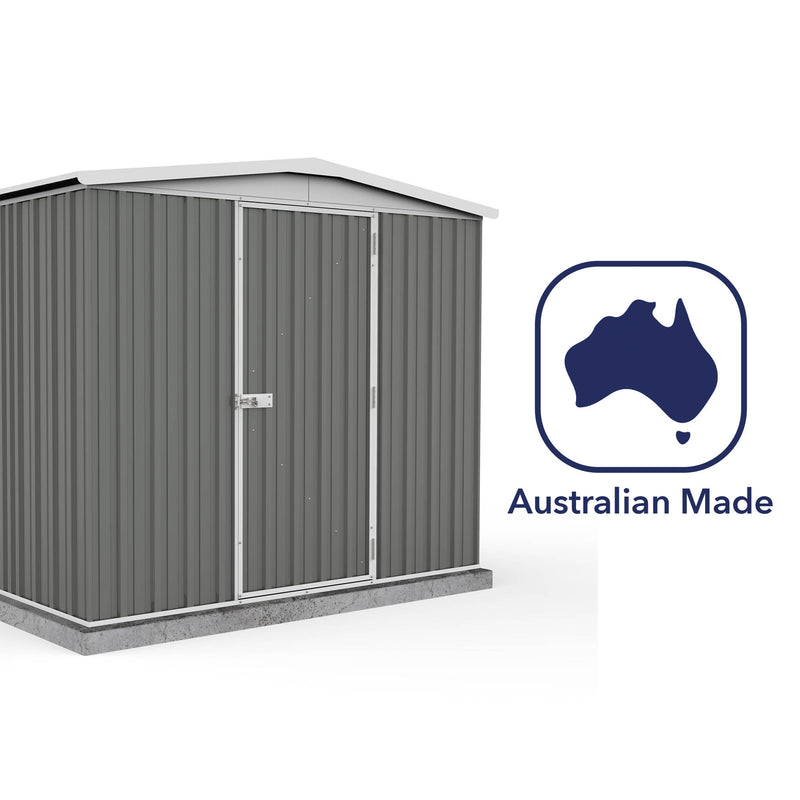 Mercia Absco Regent Apex Metal Shed in Woodland Grey (7'5x5) (ESDXL20MET121 - EAN 5029442005478)