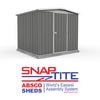 Mercia Absco Regent Apex Metal Shed in Woodland Grey (7'5x7) (ESDXL20MET122 - EAN 5029442005485)