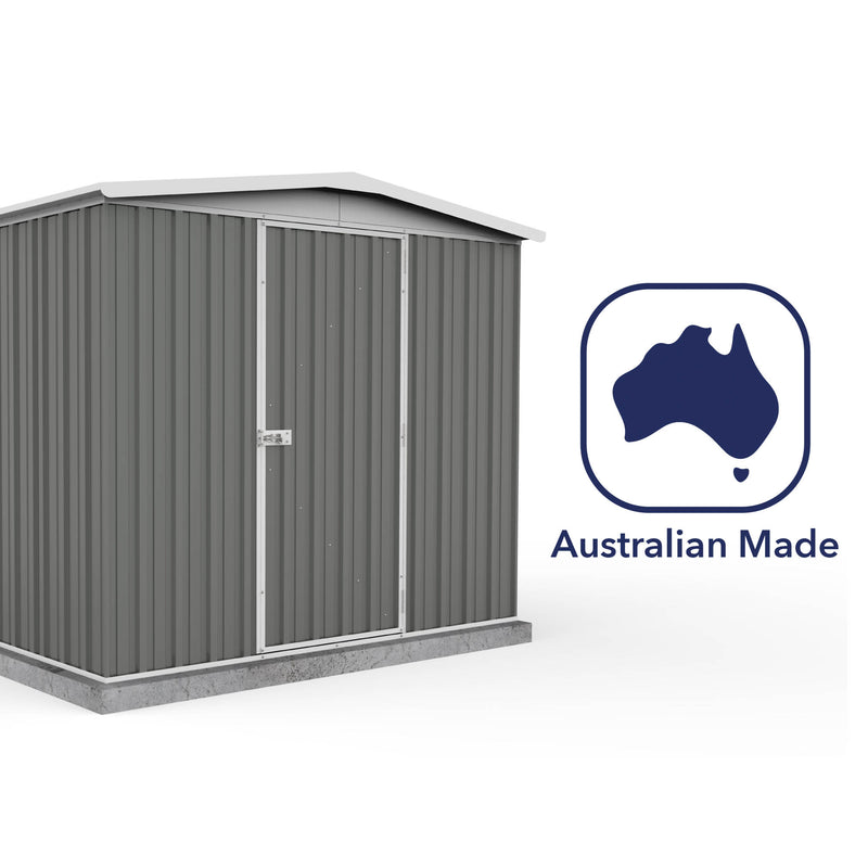 Mercia Absco Regent Apex Metal Shed in Woodland Grey (7'5x7) (ESDXL20MET122 - EAN 5029442005485)