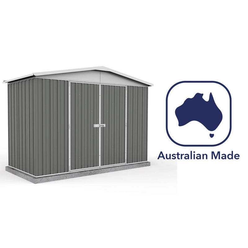 Mercia Absco Regent Apex Metal Shed in Woodland Grey (10x5) (ESDXL20MET123 - EAN 5029442005492)