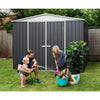 Mercia Absco Regent Apex Metal Shed in Woodland Grey (10x10) (ESDXL20MET125 - EAN 5029442005515)