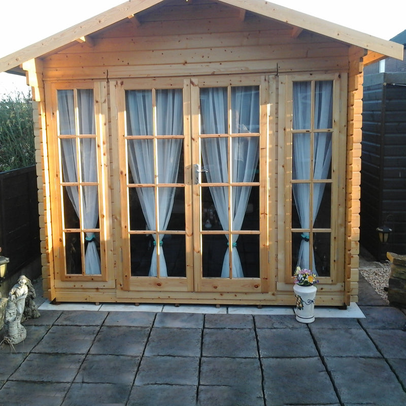 Shire Epping 28mm Log Cabin (12x10) EPPI1210L28-1AA - Outside Store