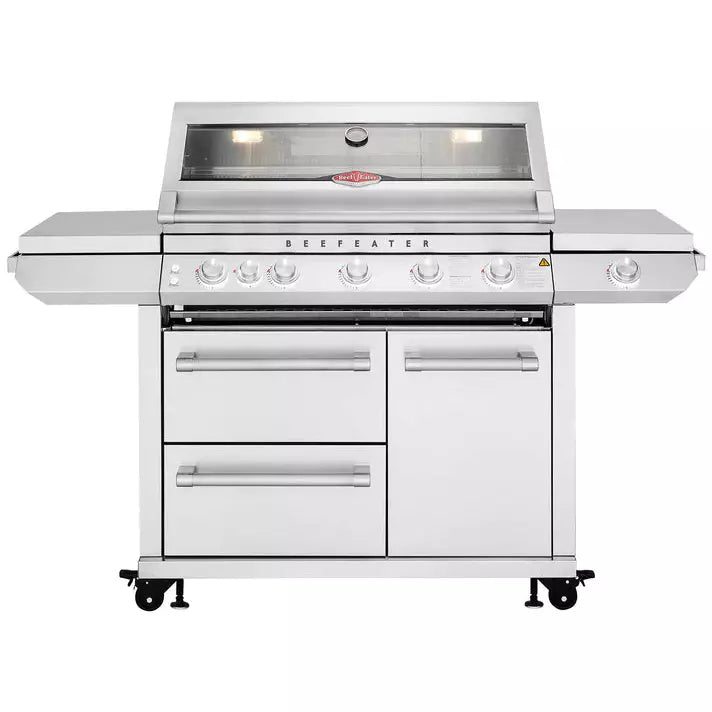 BeefEater 7000 Series Premium - 5 Burner BBQ & Side Burner Trolley (BMF7655SAEU 5060912592173)
