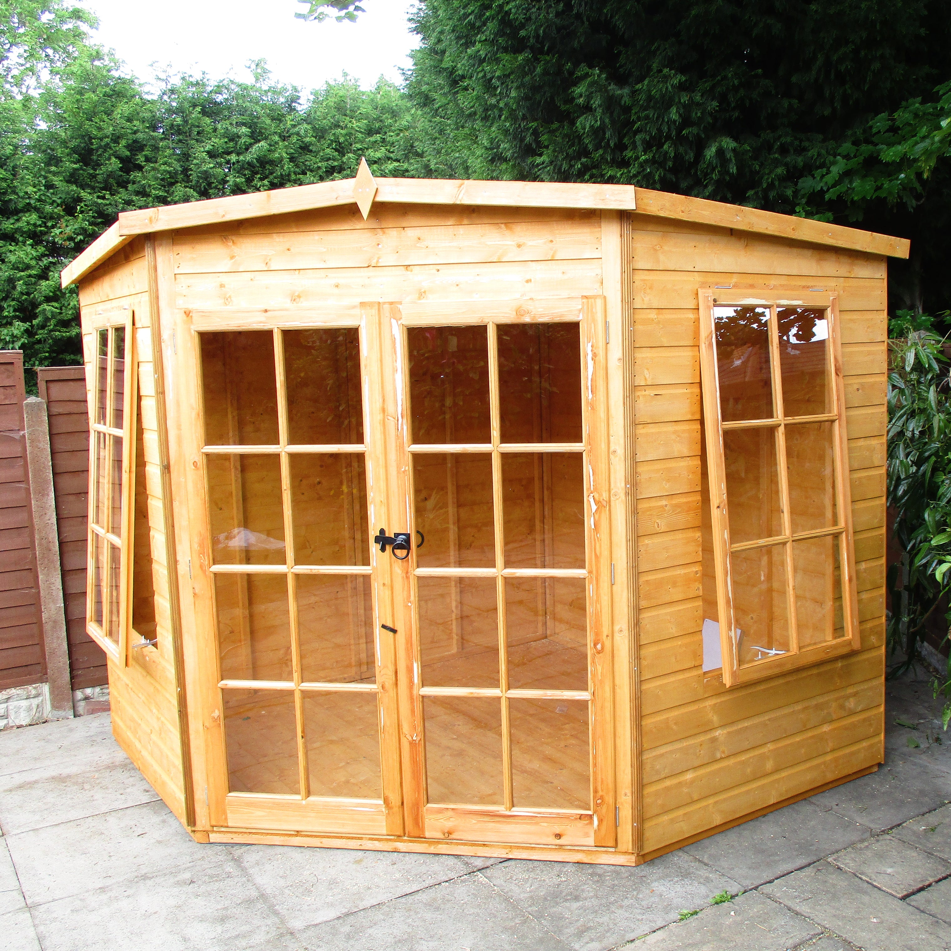 Shire Hampton Summerhouse (8x8) HAMP0808DSL-1AA 5060437982022 - Outside Store