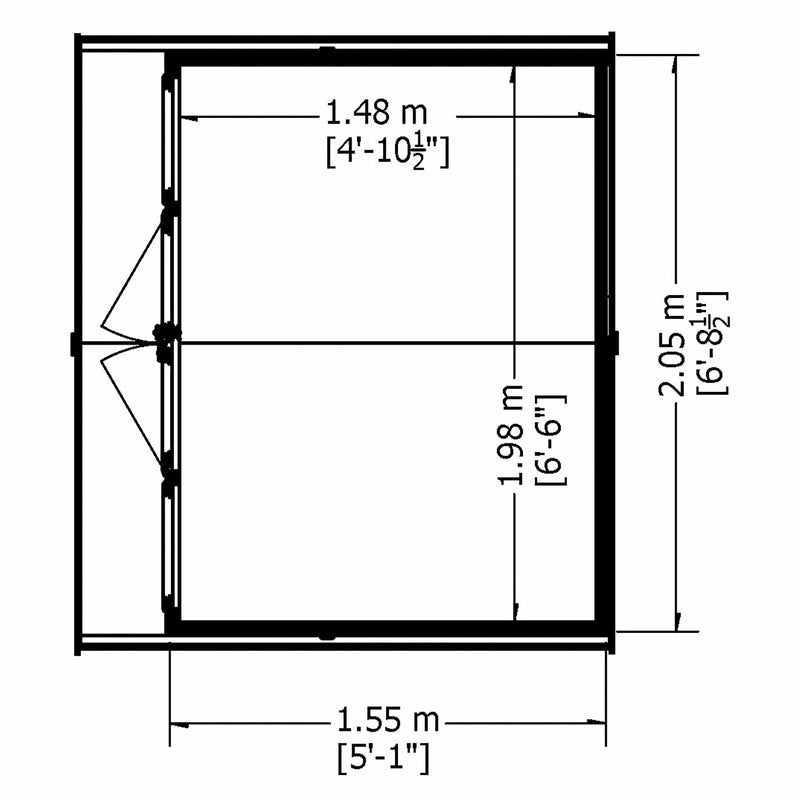 Shire Haddon Summerhouse (7x5) HADD0705DSL-1AA 5060437983760 - Outside Store