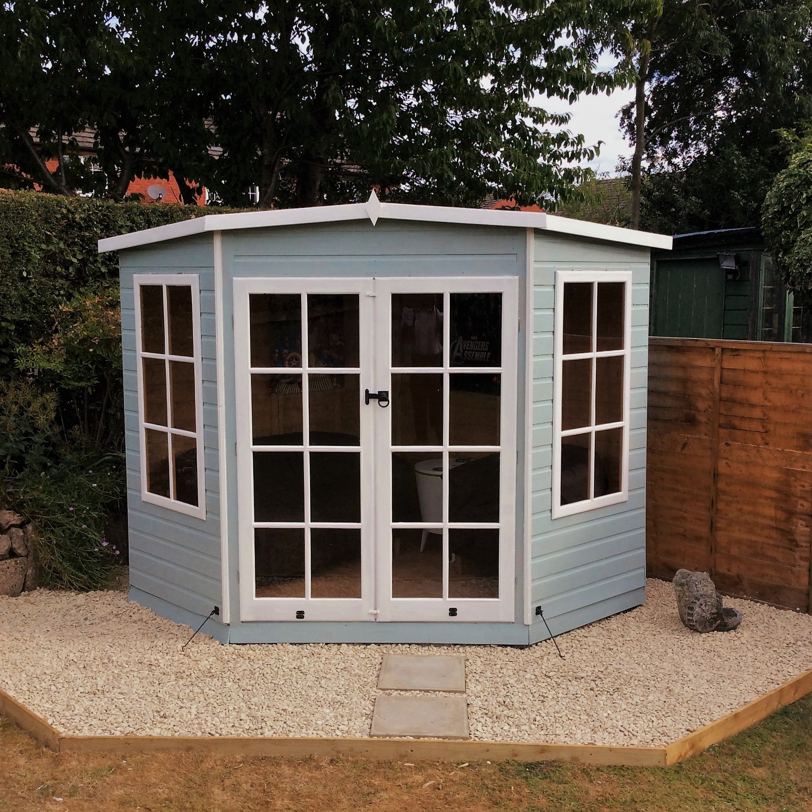 Shire Hampton Corner Summerhouse (7x7) HAMP0707DSL-1AA 5060437982015 - Outside Store