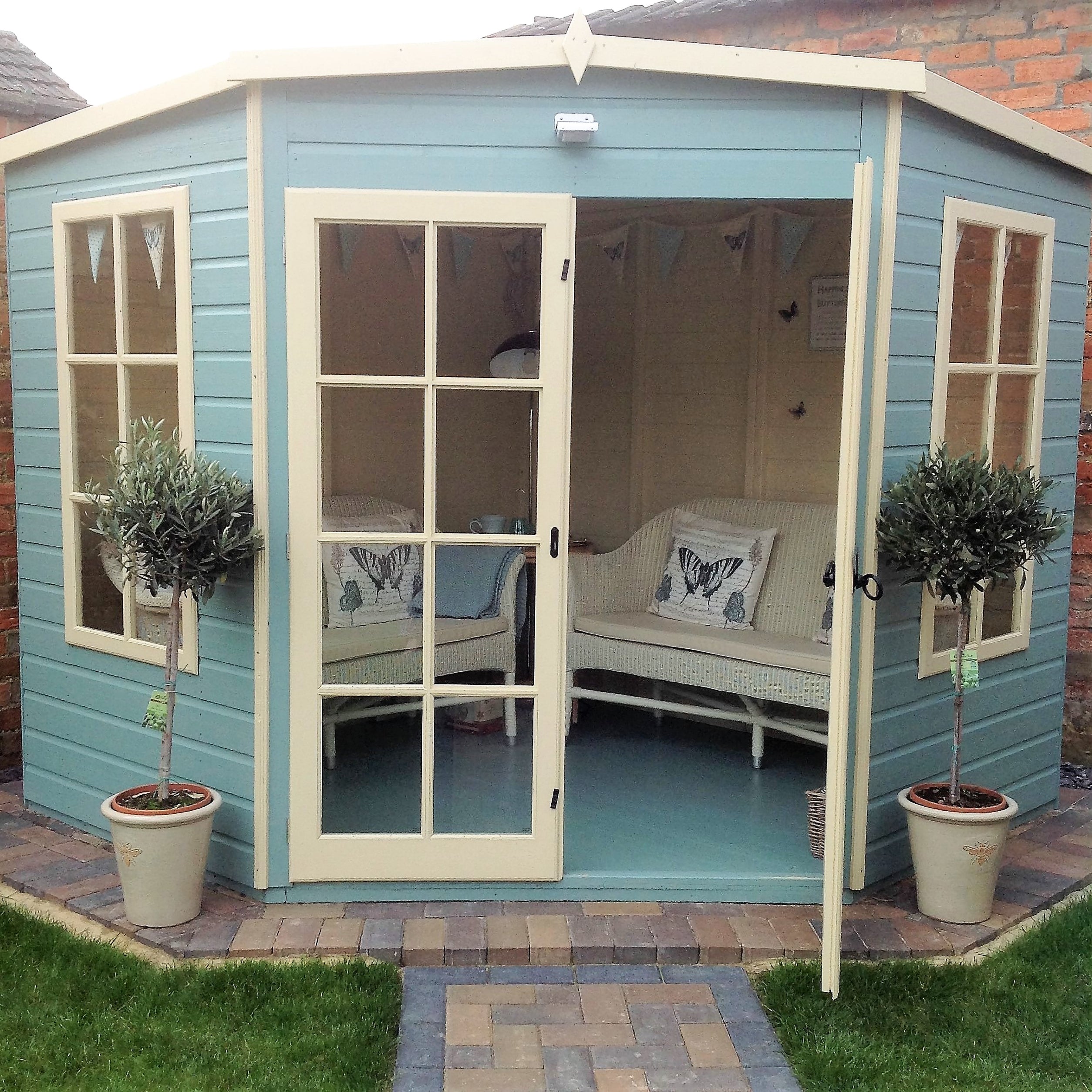 Shire Hampton Summerhouse (8x8) HAMP0808DSL-1AA 5060437982022 - Outside Store