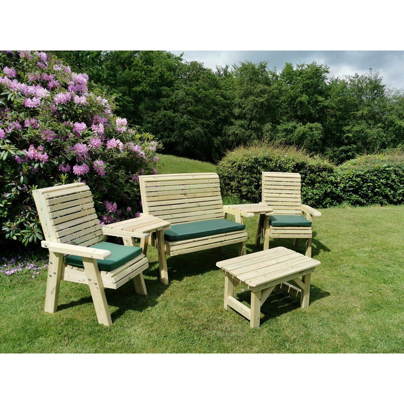 Churnet Valley Ergo Multi Set 4 Seater (1x Coffee Table, 1x 2 Seater Bench, 2x Chairs and 2x A/Tray) ES107 9145341341212