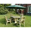 Churnet Valley Ergo 4 Seat Table Set With 4 Chairs ET101 9145341341502