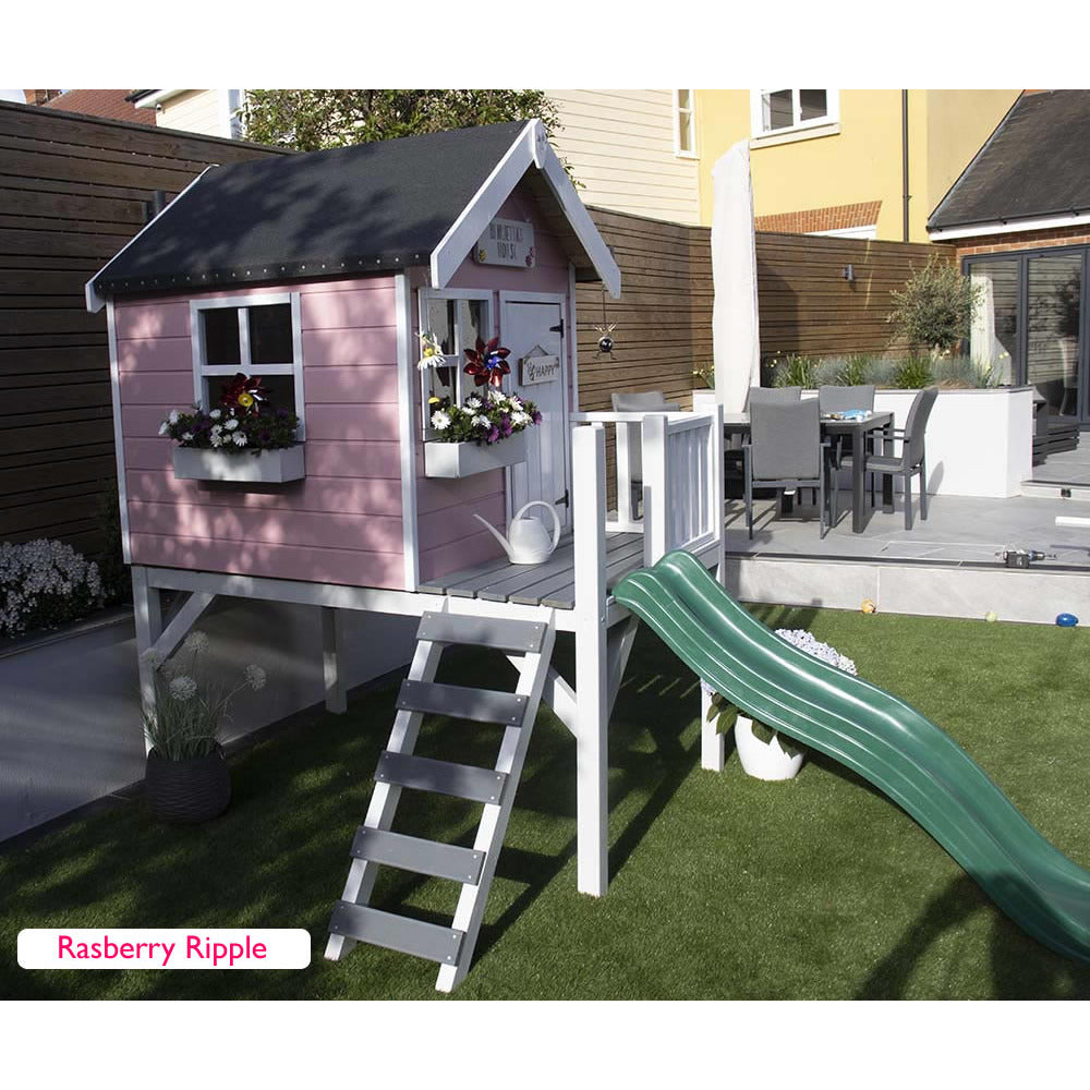 Little Rascals Jasper Playhouse With Slide and Veranda (4x4)