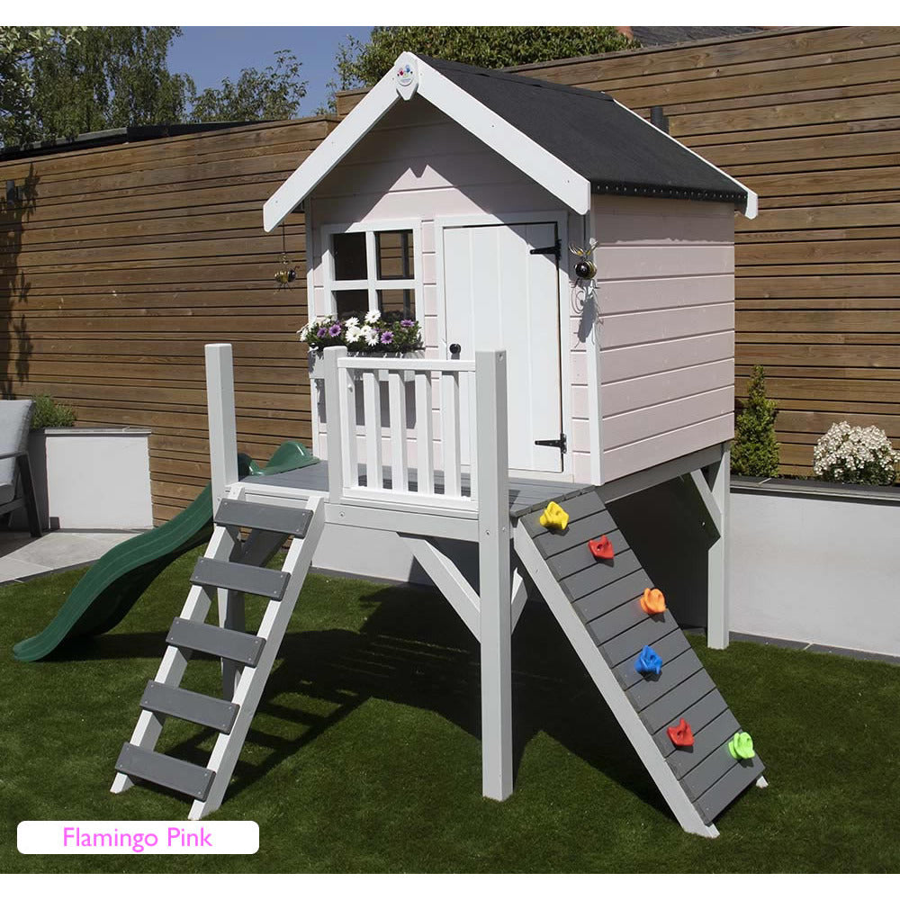 Little Rascals Jasper Playhouse With Slide and Veranda (4x4)