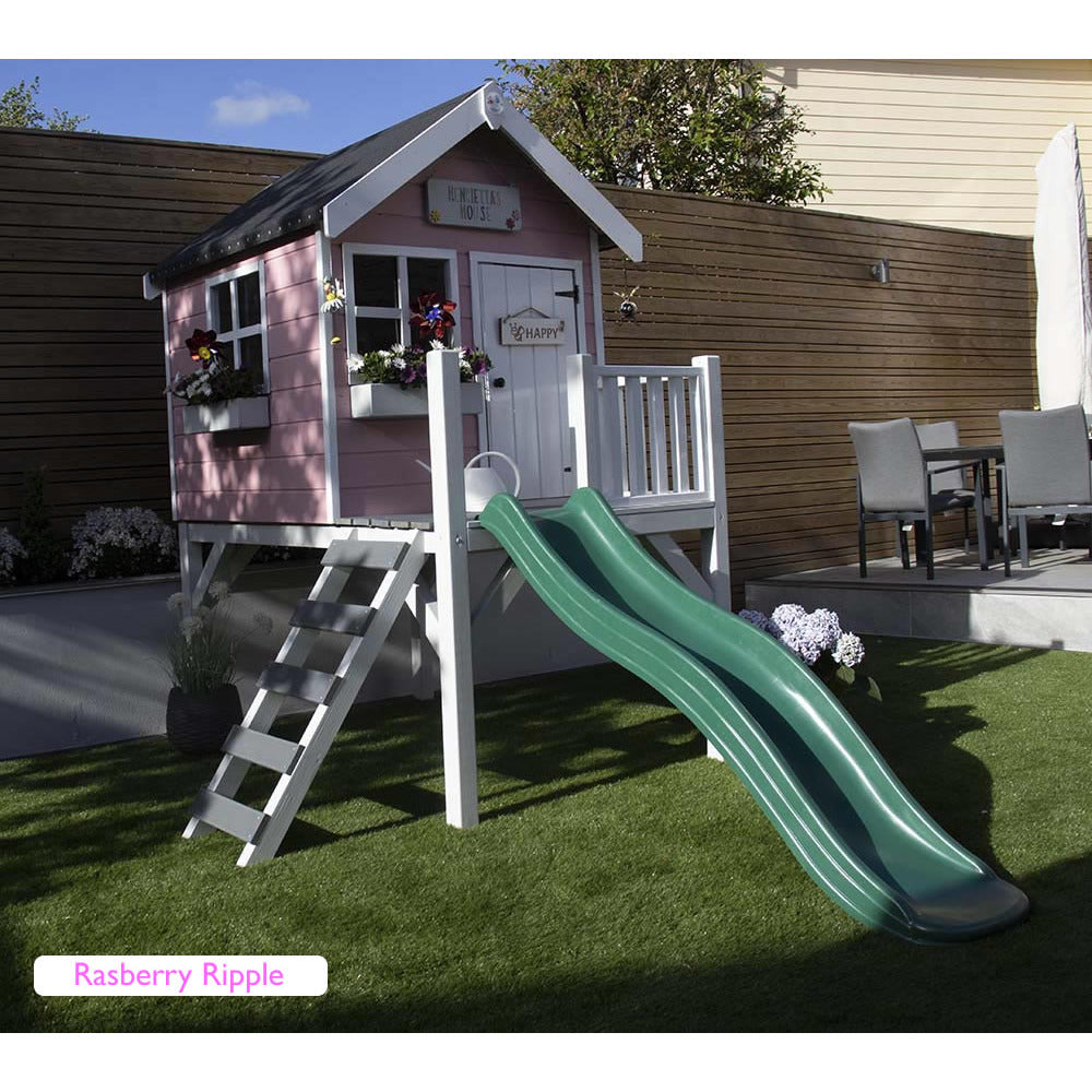 Little Rascals Jasper Playhouse With Slide and Veranda (4x4)