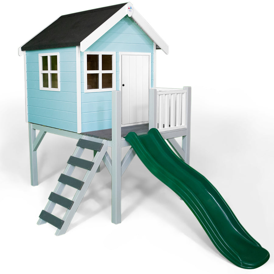 Little Rascals Jasper Playhouse With Slide and Veranda (4x4)