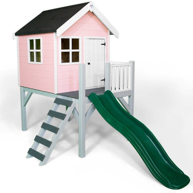 Little Rascals Jasper Playhouse With Slide and Veranda (4x4)