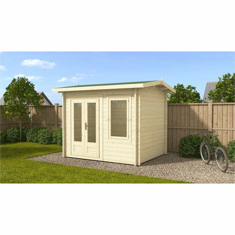 Eurowood (Eurovudas) Kent Log Cabin 3x2.5m (10x8), 44mm - Outside Store