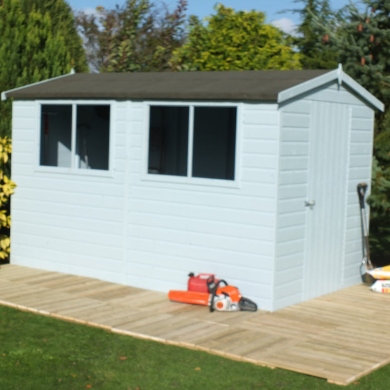 Shire Lewis Premium Shed Range Single Door  (10x6) LEWI1006DSL-1AA 5060211117350 - Outside Store