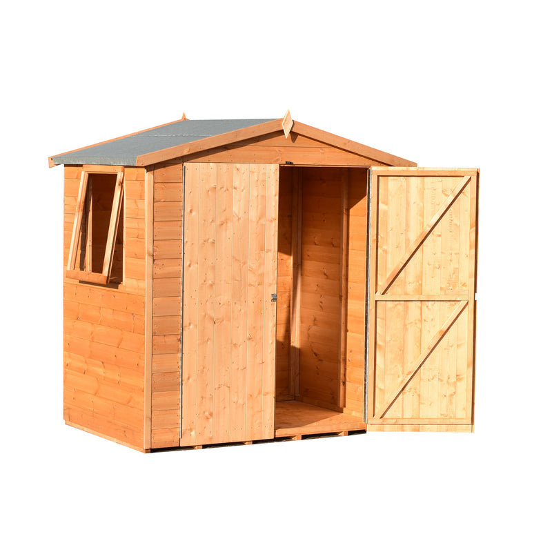 Shire Lewis Premium Shed Range Double Door (4x6) LEWD0406DSL-1AA 5060490133485 - Outside Store