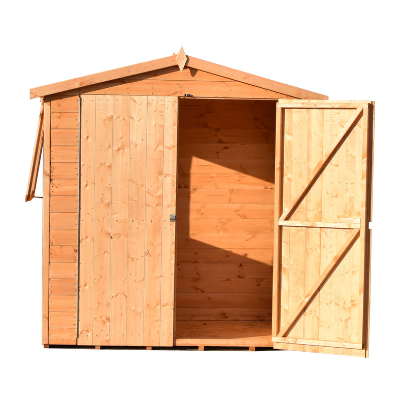 Shire Lewis Premium Shed Range Double Door (4x6) LEWD0406DSL-1AA 5060490133485 - Outside Store