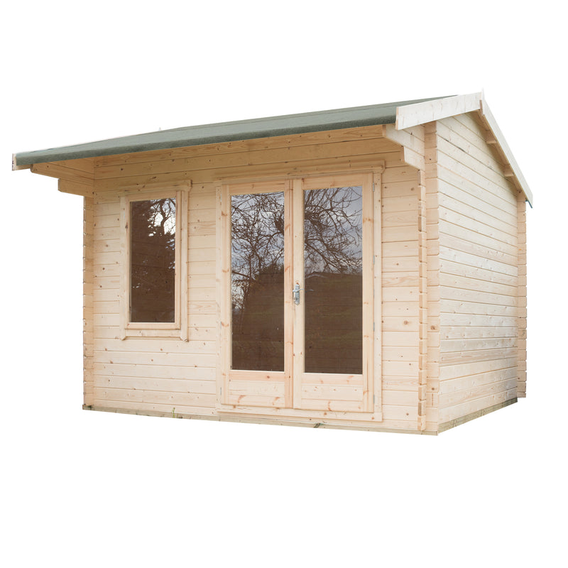Shire Marlborough 28mm Log Cabin (10x10) MARL1010L28-1AA - Outside Store